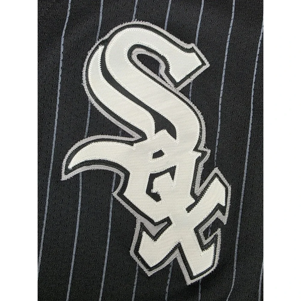 Vintage Chicago White Sox x Majestic Blank Sewn/Stitched Jersey Black‎ USA 2XL